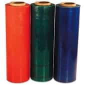 A photo of colored stretch film.