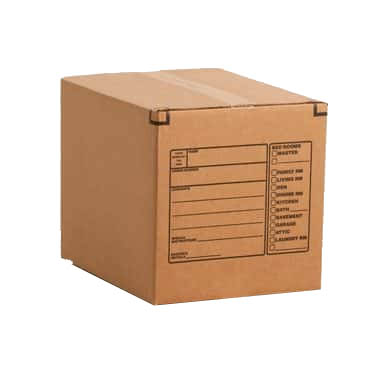 A photo of a deluxe moving box.