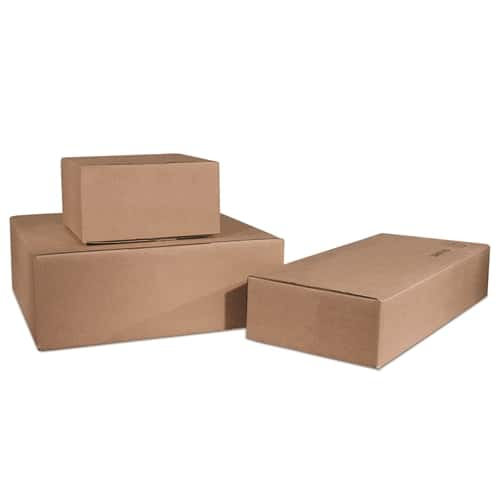 A photo of flat boxes.